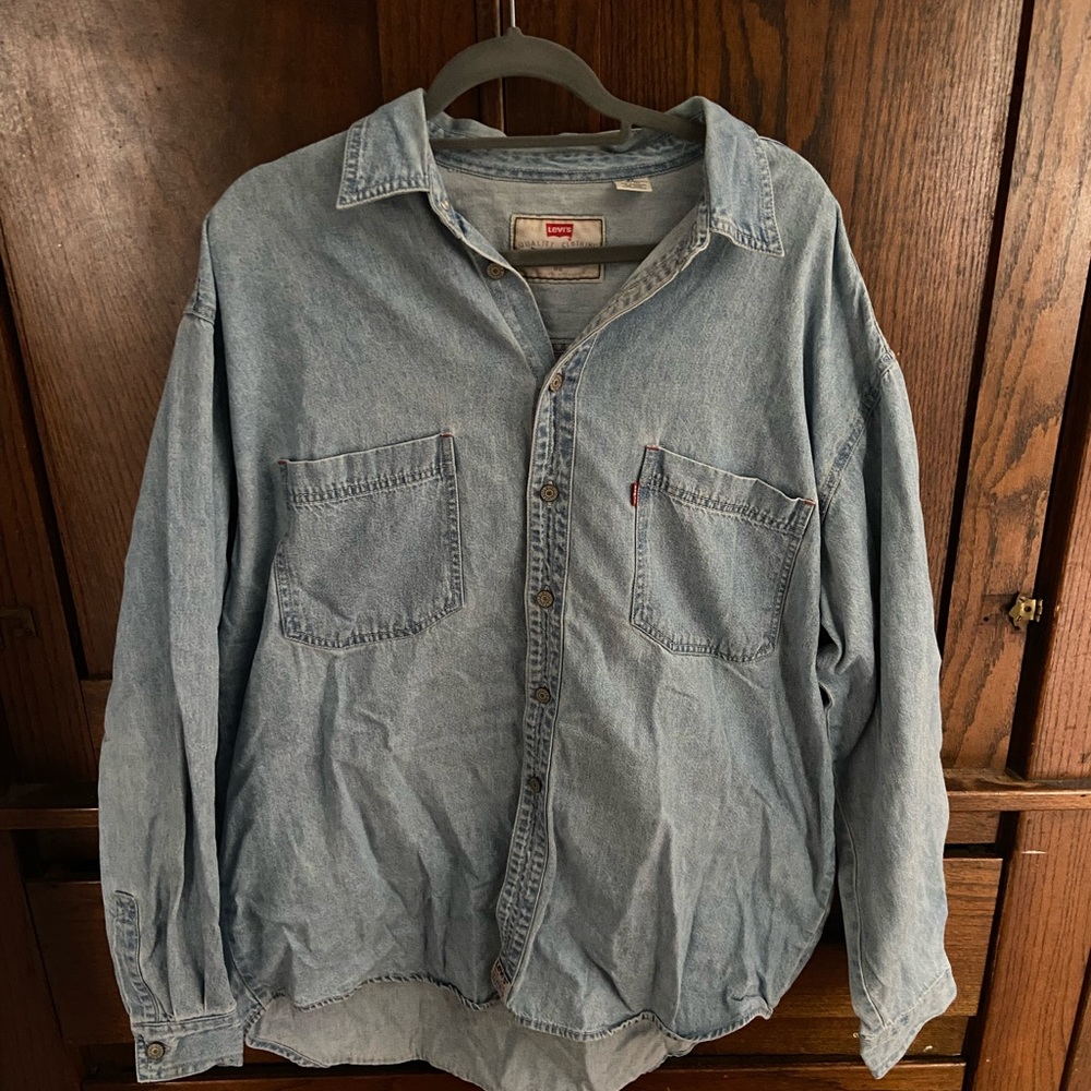 LEVIS red tag vintage denim work shirt